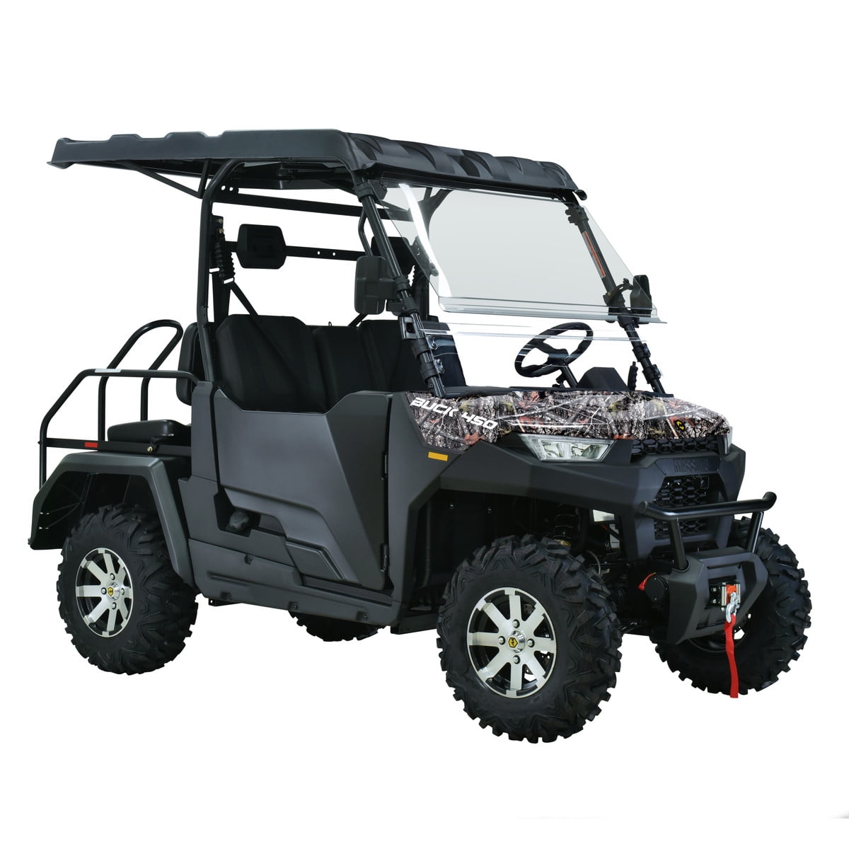 Massimo Buck 450X Side by Side UTV 4 Seat Golf Cart EFI 4 Stroke 352cc/25 HP with Touchscreen - Camouflage