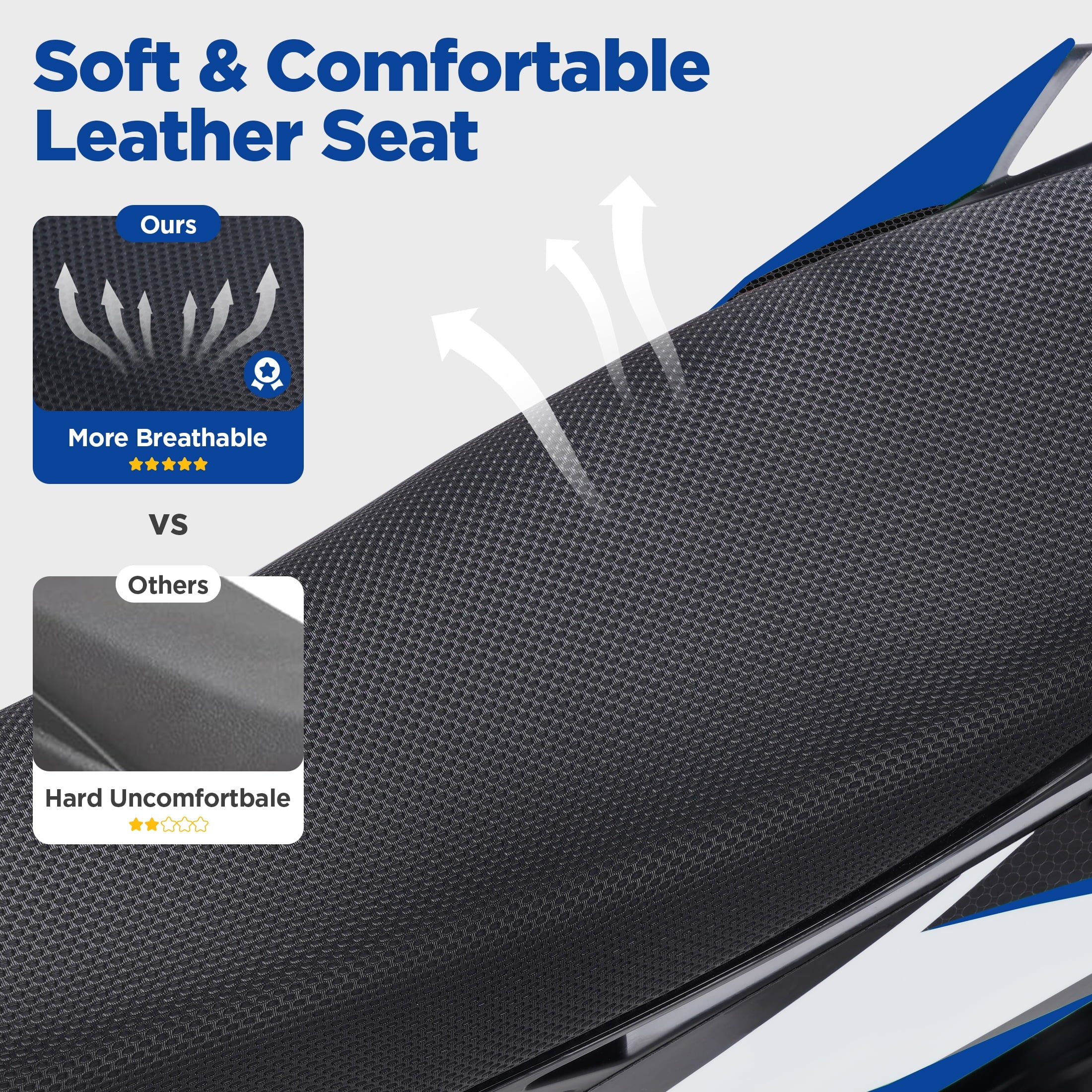 Hijoke 36V Electric Dirt Bike, 900W Electric Motorcycle for Teens, 22 MPH Speed & 16 Miles Range, 10.4Ah Battery Powered Ride on Dirt Bicycle with 16" Tire and Dual Disc Brakes, 220LBS Load, Blue