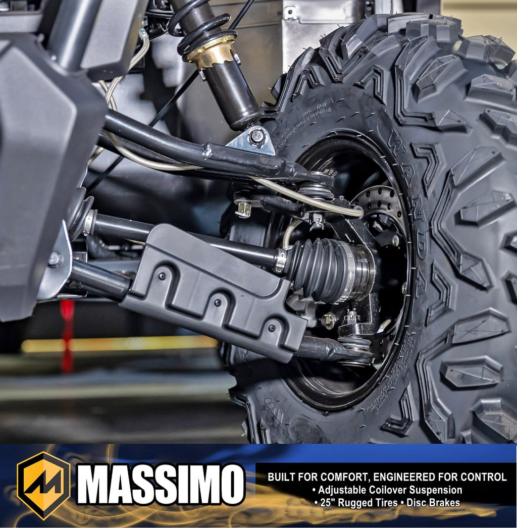 Massimo Buck 450X Side by Side UTV 4 Seat Golf Cart EFI 4 Stroke 352cc/25 HP with Touchscreen - Camouflage