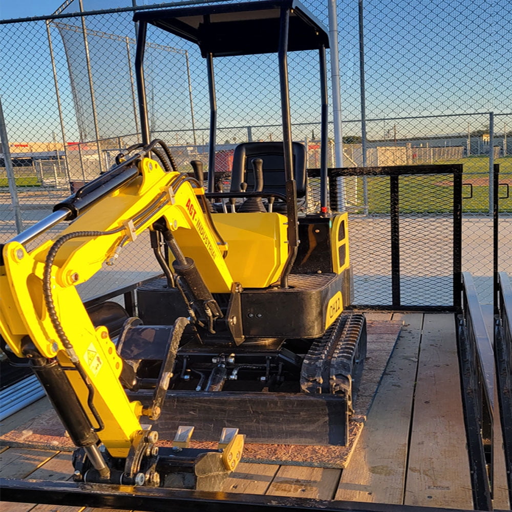 Agrotkindustrial QH12 Mini Excavator, 13.5 HP, 1 Ton, Fully Assembled