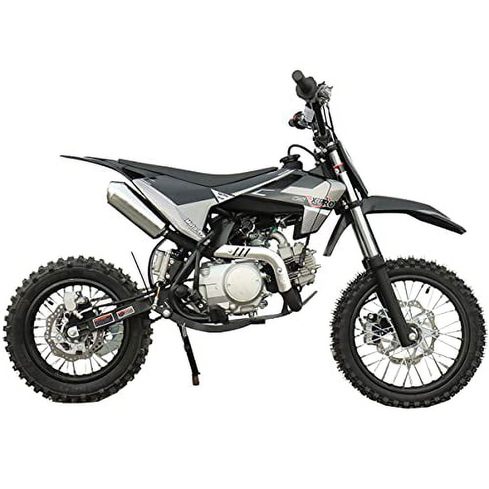 X-Pro Brand New 125cc Gas Pit Dirt Bike with 4-Speed Manual Transmission, Kick Start, 14"/12" Tires!