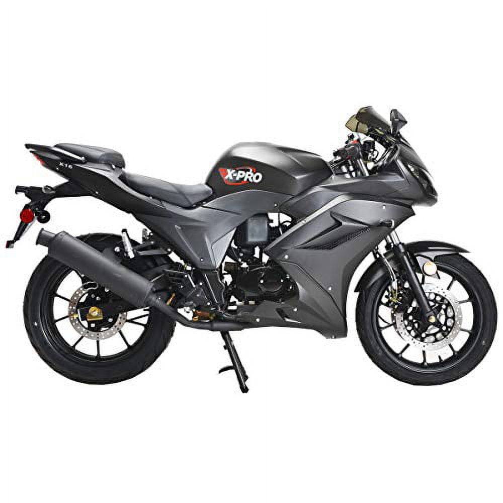 X-Pro Brand New 125cc Motorcycle with Manual Transmission, 17"Wheels, Assembled in Create!