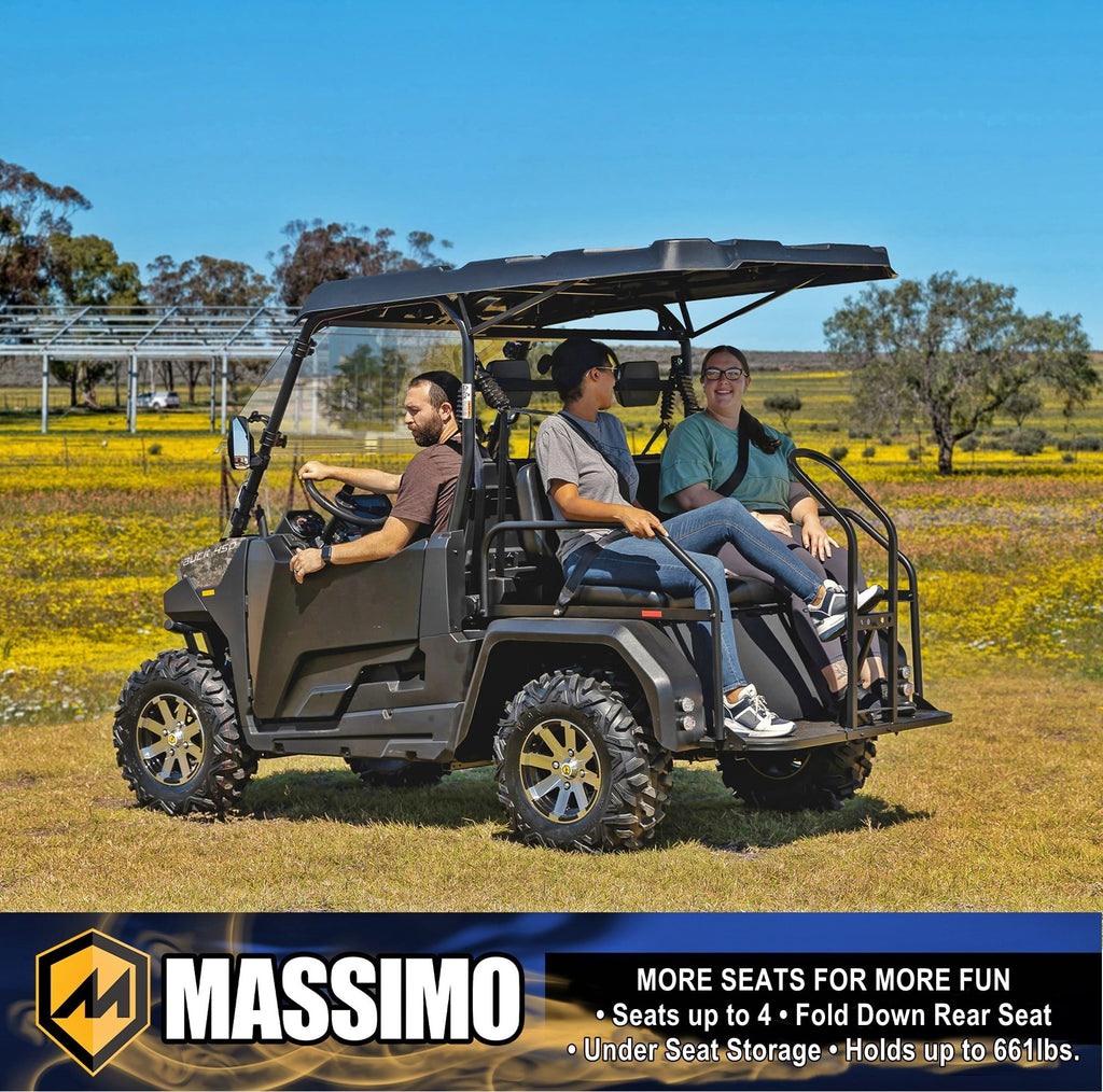 Massimo Buck 450X Side by Side UTV 4 Seat Golf Cart EFI 4 Stroke 352cc/25 HP with Touchscreen - Camouflage