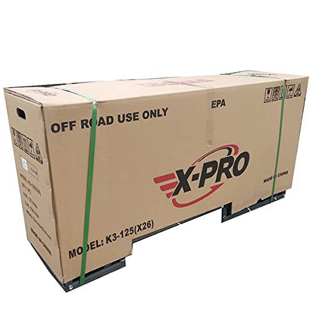 X-Pro Brand New 125cc Gas Pit Dirt Bike with 4-Speed Manual Transmission, Kick Start, 14"/12" Tires!