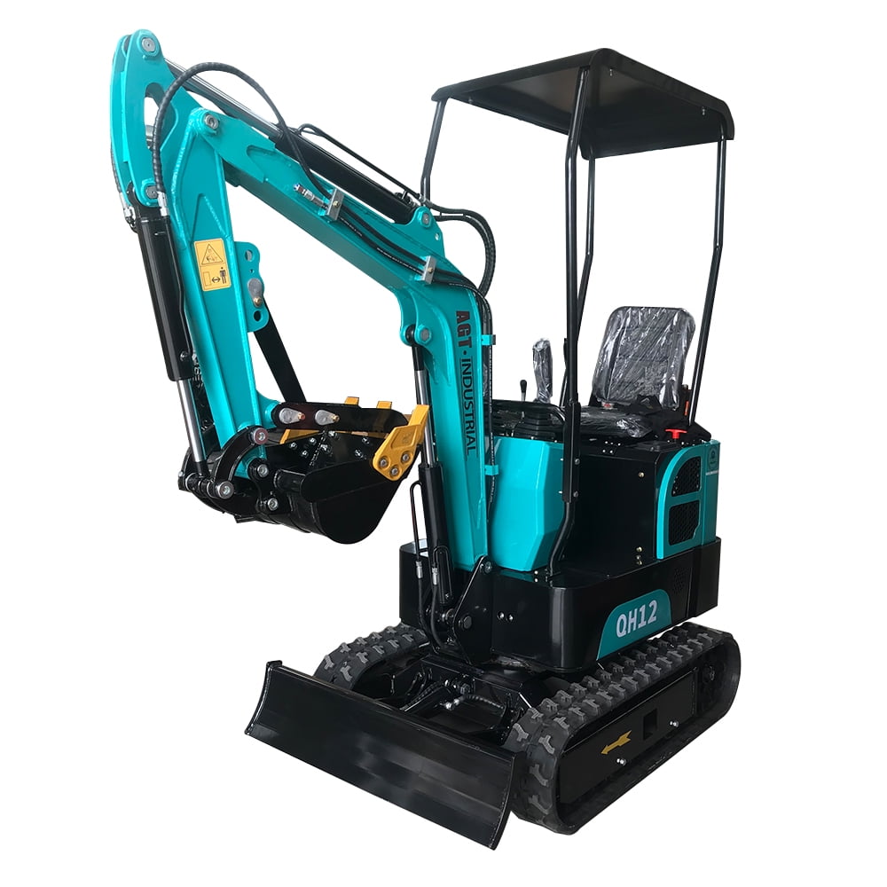 Agrotkindustrial QH12 Mini Excavator, 13.5 HP, 1 Ton, Fully Assembled