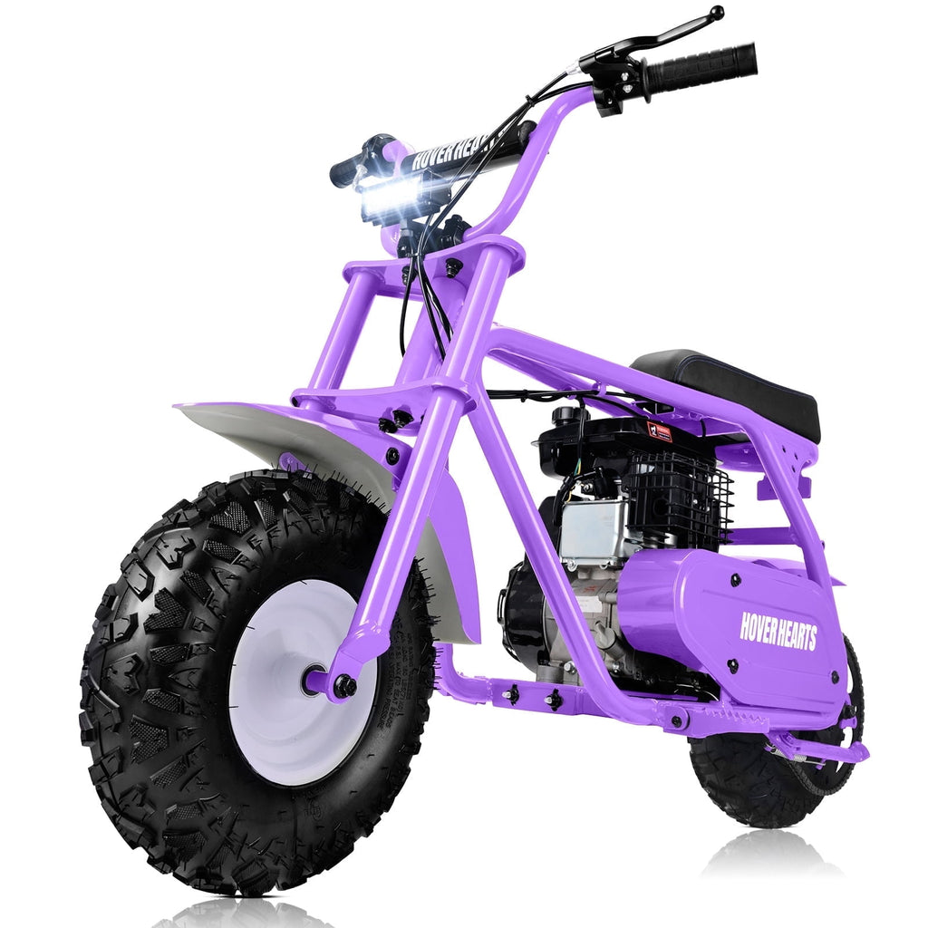 Aoemoe 99CC MB001 Gasoline Mini Dirt Bike,4-Stroke 18MPH Off Road Motorcycle, Weight Support Up to 165 LBS - Purple