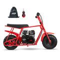 FRP Basic Package GMB100 Gas Powered Mini Dirt Bike 99CC for Kids and Adult, 24MPH Off Road Motorcycle, Weight Support Up to 185 LBS - Red