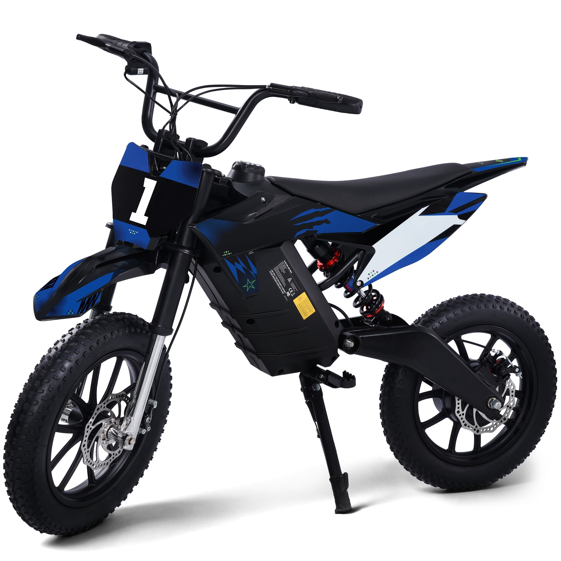 Hijoke 36V Electric Dirt Bike, 900W Electric Motorcycle for Teens, 22 MPH Speed & 16 Miles Range, 10.4Ah Battery Powered Ride on Dirt Bicycle with 16" Tire and Dual Disc Brakes, 220LBS Load, Blue