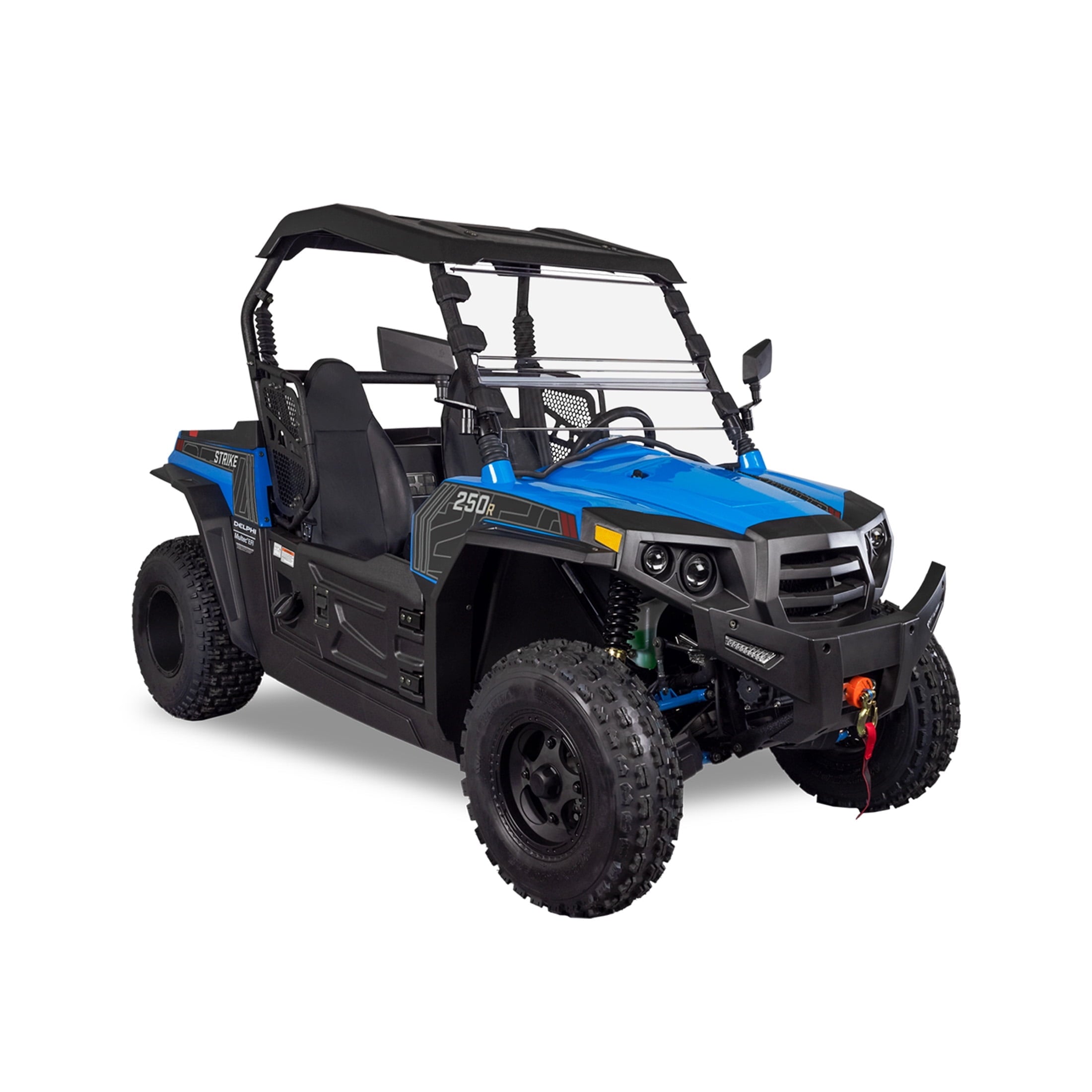 Hisun Sport 250 UTV Blue 2-Seater, 16 HP, 229cc UTV with Accessories