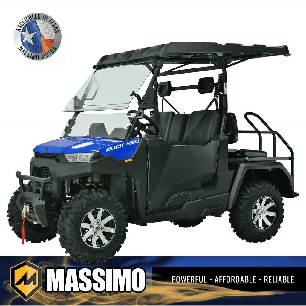 Massimo Buck 450X Side by Side UTV 4 Seat Golf Cart EFI 4 Stroke 352cc/25 HP with Touchscreen - Camouflage