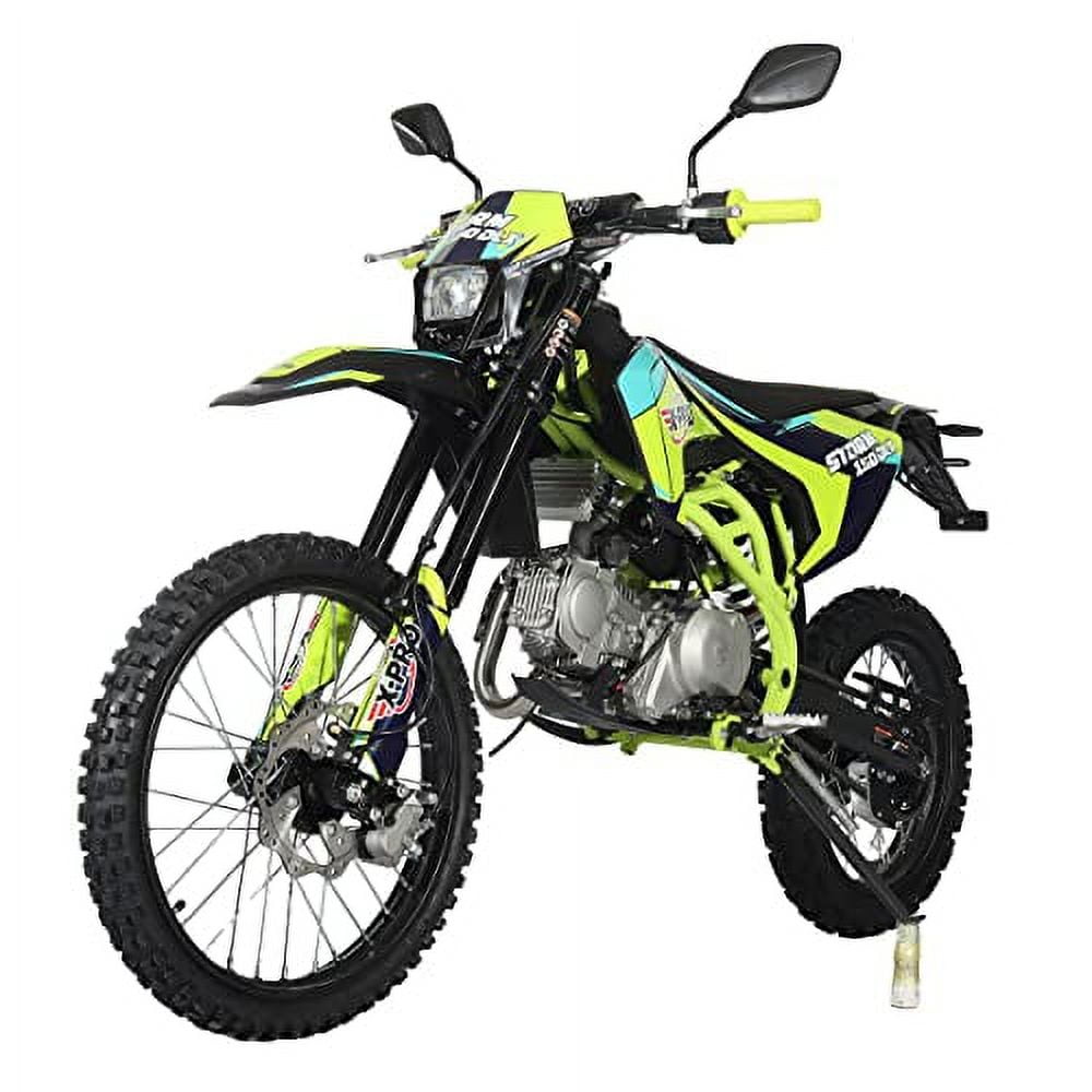X-Pro Brand New 150cc Gas Pit Dirt Bike with All lights, 4-Speed Manual Transmission, 19"/16" Tires