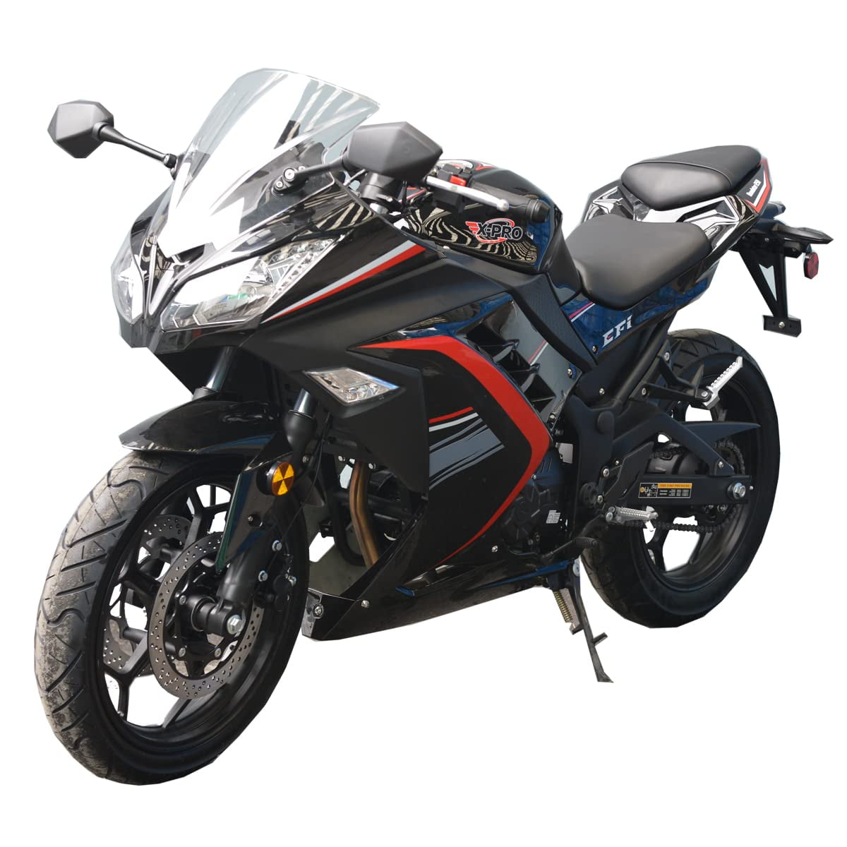 X-Pro Brand New 250cc EFI Fuel Injection Dirt Bike Motorcycle Street Bike, 6 Manual Transmission Electric Start 17" Wheels Assembled in Crate