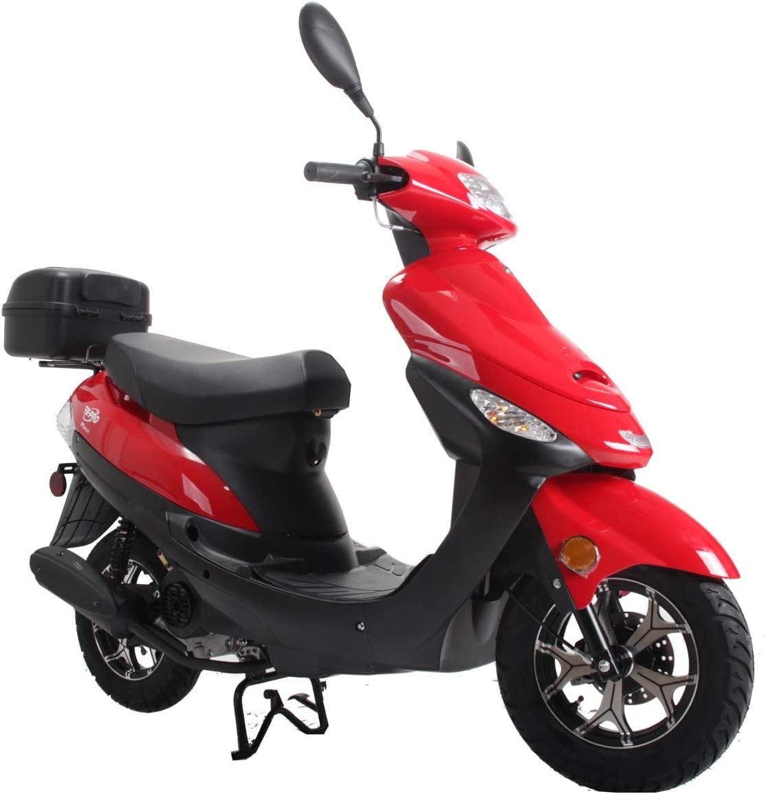 X-Pro Brand New 50cc Gas Moped Motorcycle, 10" Aluminum Wheels Electric/Kick Start! Large Headlights