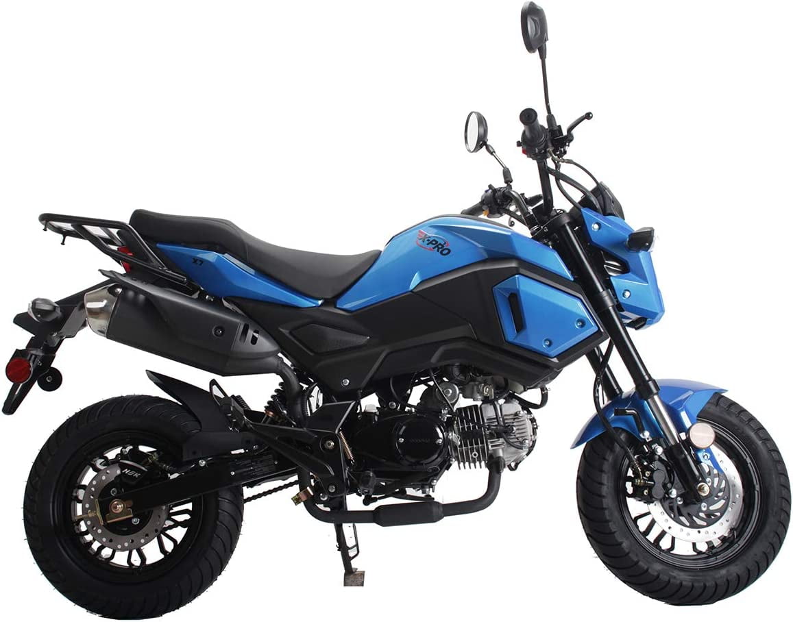 X-Pro Brand New Vader 125cc motorcycle, Manual Transmission Electric Start, Headlights, 12" Wheels