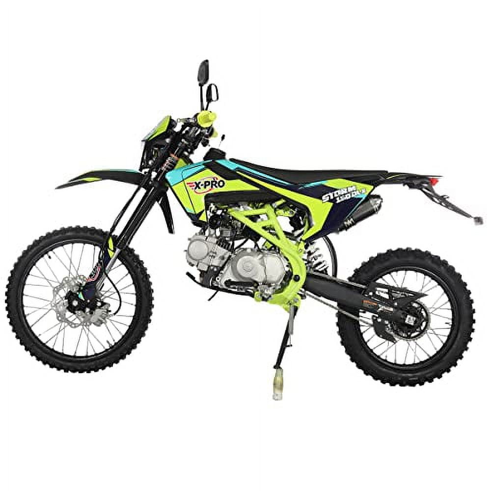 X-Pro Brand New 150cc Gas Pit Dirt Bike with All lights, 4-Speed Manual Transmission, 19"/16" Tires