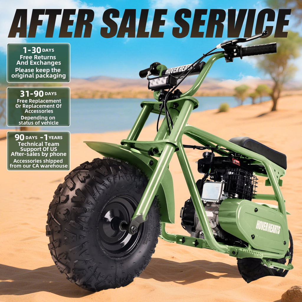 99cc Dirt Bike, Gas Powered, 4-Stroke with LED Headlight, 25MPH Minibike Trail Bike, Pull Start, Poucket Bike for Teenager and Adult, Summer Gift