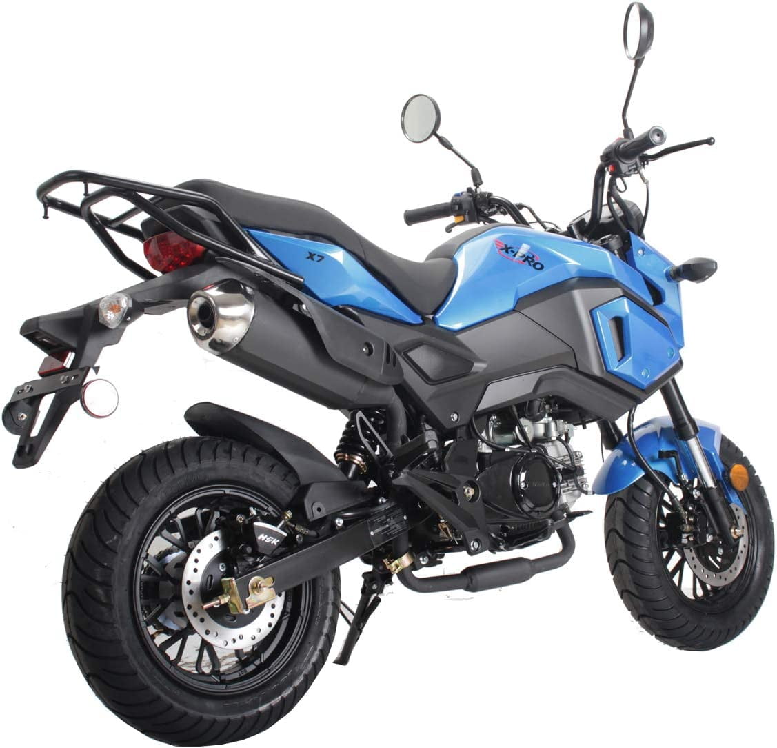 X-Pro Brand New Vader 125cc motorcycle, Manual Transmission Electric Start, Headlights, 12" Wheels