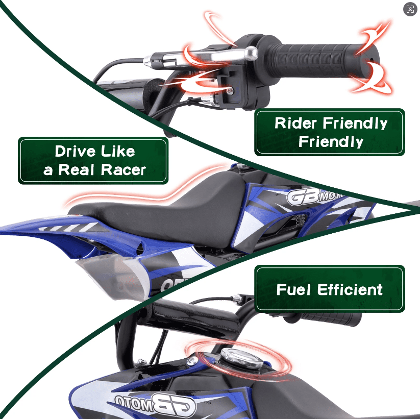 Aoemoe DB1 Gasoline 50CC Dirt Bike, BLUE